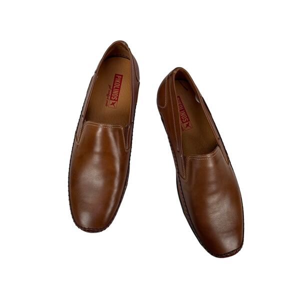 Pikolinos Azores Loafer Moccasin Mens‎ 12 EU 46 Cuero Brown Leather Slip On main image 8